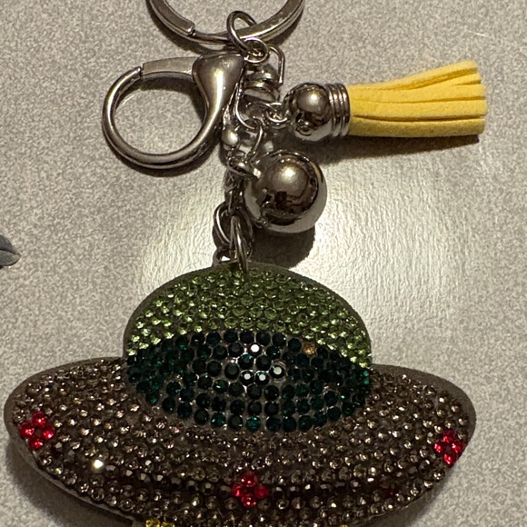 UFO Keychain with Rhinestones - Picture 3 of 7